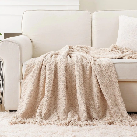 battilo home beige throw blankets for couch.webp
