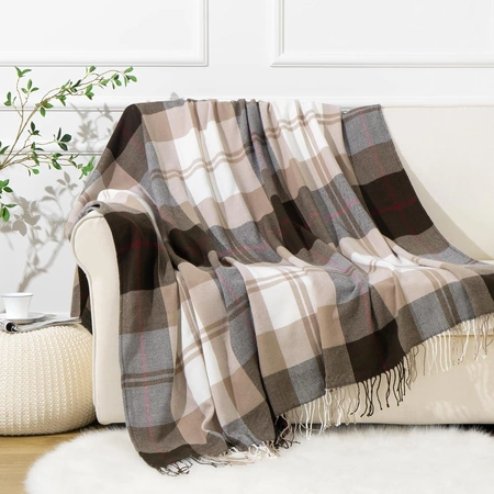 battilo home brown plaid throw blanket.webp