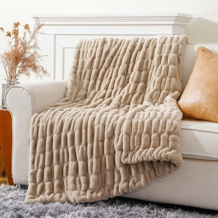 luxury faux fur throw blanket for couch.webp